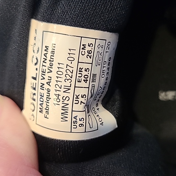 Sorel Gray Kinetic Knit Low Lace Up Women’s Running Shoes Size 9.5 - Picture 6 of 6